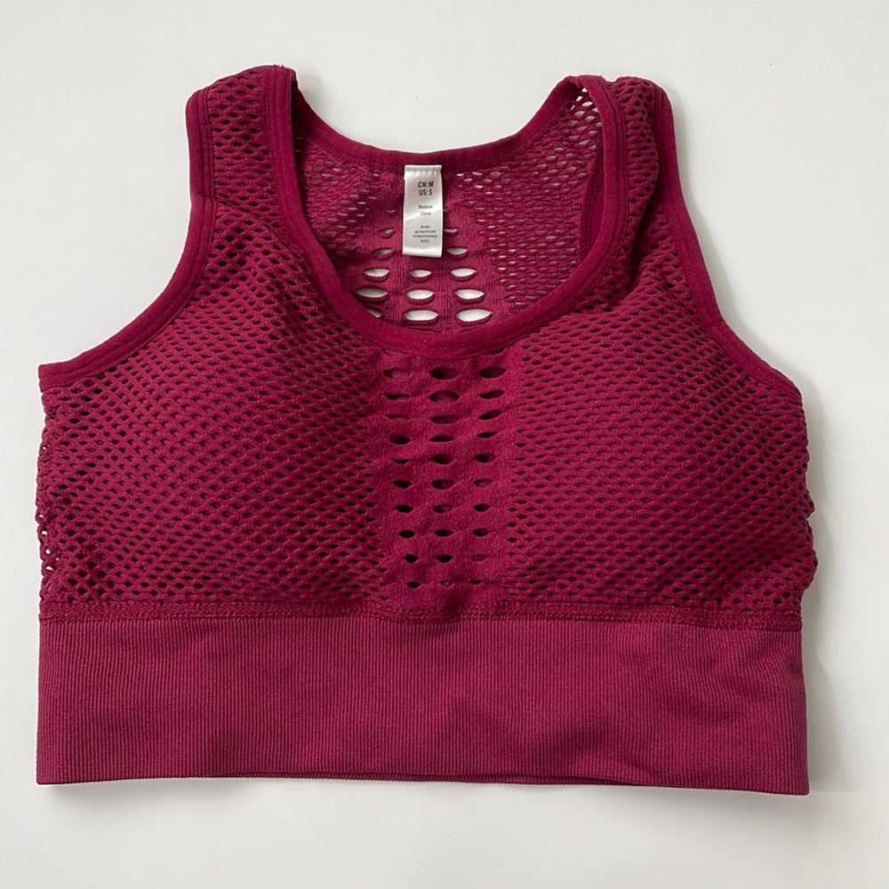 Mesh sports bra